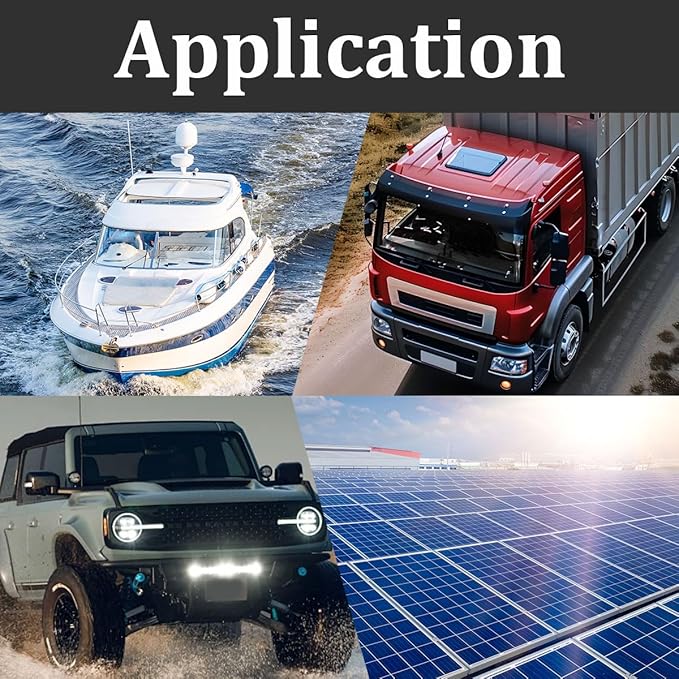 250A 12V Bus Bar Marine Power Distribution Block with Cover with 4 x 3/8”Post 3 x #8 Screws Terminals,Battery Bus Bar (Pair,Red & Black),Automotive Busbars 12 Volt for Car Boat Solar Wiring