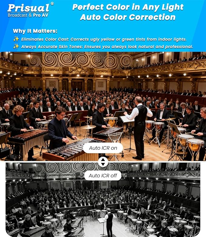 4K HDMI/IP/USB PTZ Camera 20X, Advanced PTZ Auto Tracking Camera, 1/1.8”4K UHD 30P with Built-in Tally Light for Church Conference Events, PoE, PT20X-4K (NDI Upgrade for Free)