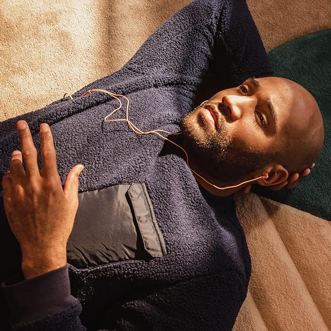 Panasonic ErgoFit In-Ear Earbud Headphones RP-HJE120-D (Orange) Dynamic Crystal Clear Sound, Ergonomic Comfort-Fit