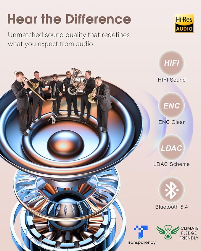 MUSICOZY Sleep Headphones Bluetooth 5.4 Headband, Sports Wireless Earphones Sweat Resistant Earbuds Sleeping Headphone with Ultra-Thin HD Stereo Speaker for Workout Running Cool Gadgets