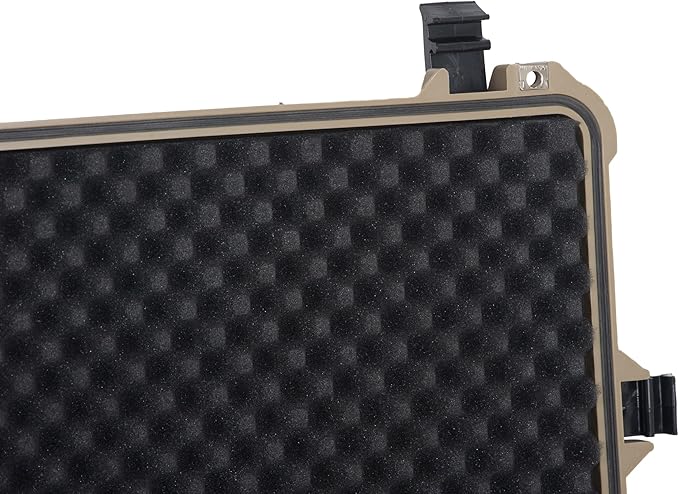 MEIJIA Portable All Weather Waterproof Protective Hard Case,Compact Camera Case with Customizable Fit Foam,Fit Use of Drones,Camera,Equipments, 20.62 x16.85x8.11inches(Desert Tan)