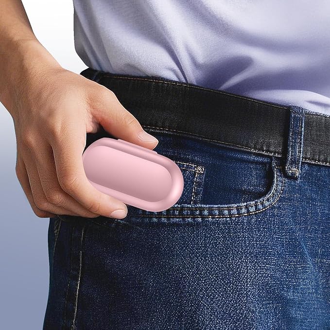 Lanteso True Wireless Bluetooth 5.3 Earbuds, 48H Playtime,Light Weight Headphones in Ear Buds Built in Mic Headset Premium Sound with Deep Bass,Clear Calls Earphones for Sports Workout Pink