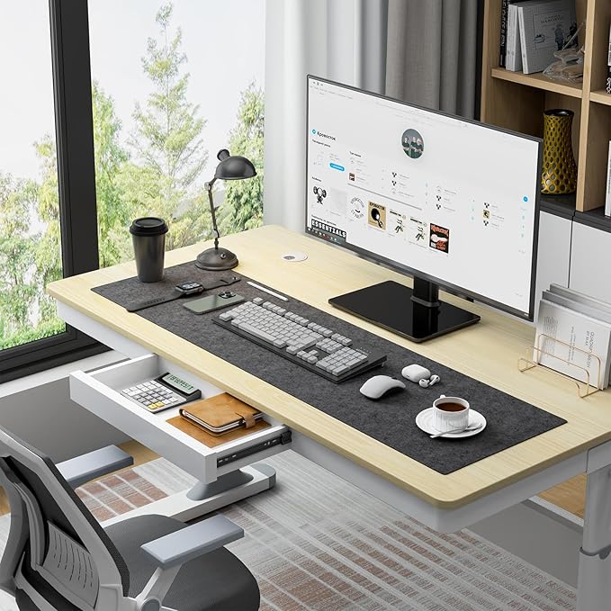 Universal Swivel TV Stand/Base Table Top TV Stand for 13 to 32 inch TVs with 100 Degree Swivel, 4 Level Height Adjustable, Heavy Duty Tempered Glass Base, Holds up to 77lbs, HT07B-001