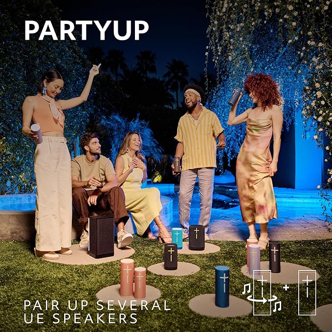 Ultimate Ears MEGABOOM 4 Portable Waterproof Bluetooth Speaker, 360-Degree Sound, Thundering Bass, 147ft Range, 20-Hour Battery, Floating Speaker - Red