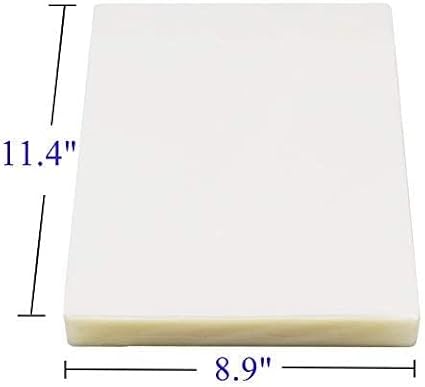 Immuson Thermal Laminating Pouches 8.9 x 11.4, 3Mil Thickness, Crystal Clear Finish, 1500 Pack