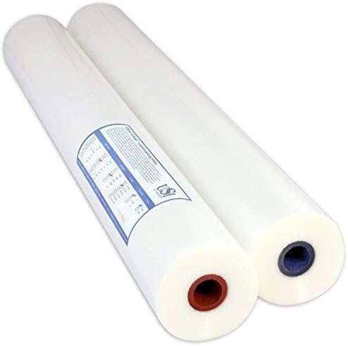 USI Premium Thermal Low-Temp EVA Roll Laminating Film, 1 Inch Core, 3 Mil, 12 Inches x 250 Feet, Clear, Gloss Finish, 2-Pack