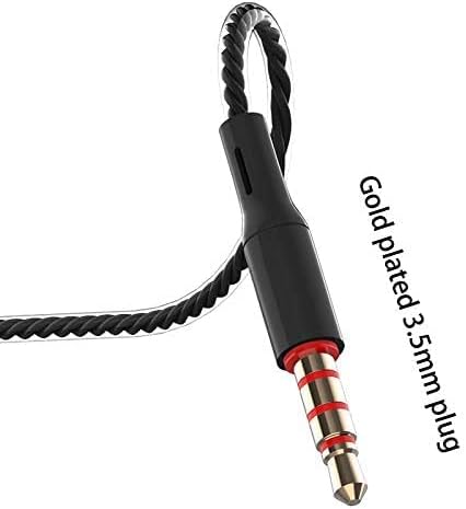 4 Pakcs Wired Earbuds with Microphone, in-Ear Earphones for School, Deep Bass Clear Sound, Noise Isolating, Fits 3.5mm Jack iPhone iPad Samsung Google Devices (Black White Pink Green)