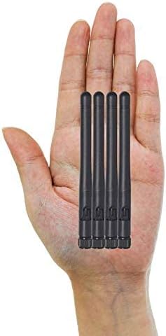 Bingfu Dual Band WiFi 2.4GHz 5GHz 5.8GHz 3dBi MIMO RP-SMA Male Antenna (4-Pack) for WiFi Router Wireless Network Card USB Adapter Security IP Camera Video Surveillance Monitor