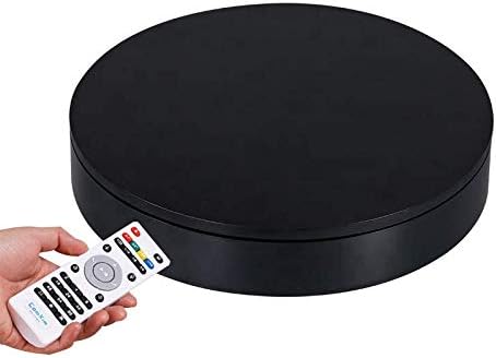 32cm Rotating Platform, 88-300lbs Capacity Motorized Electric Turntable, Heavy Duty Motorized Rotating Base, Large Motorized Rotating Display Stand,Photography Turntable (12.6inch/Black/300Lbs Load)