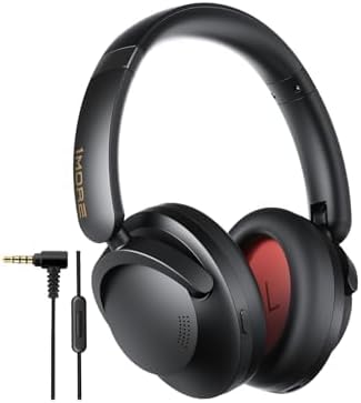 1MORE SonoFlow Pro HQ51 Wireless Over-Ear Headphones, Reduce Noise by Up to 45dB, Hi-Res Audio, 100H Playtime, App Control, Bluetooth 5.4, AI Clear Calls, Lightweight Fit for Travel Office, Matte Gray