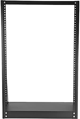 StarTech.com 2-Post 16U Heavy-Duty Desktop Server Rack, Small Open Frame 19in Computer Rack, Compact Network Rack for AV / Studio / Data / IT Equipment, Two-Post Home/Office Rack, TAA (2POSTRACK16)