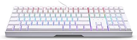 Cherry MX 3.0 S Wired Mechanical Gaming Keyboard. Aluminum Housing Built for Gamers w/MX Black Switches. RGB Backlit Color Display Over 16m Colors. from The Makers of MX. Full Size. Pure White.
