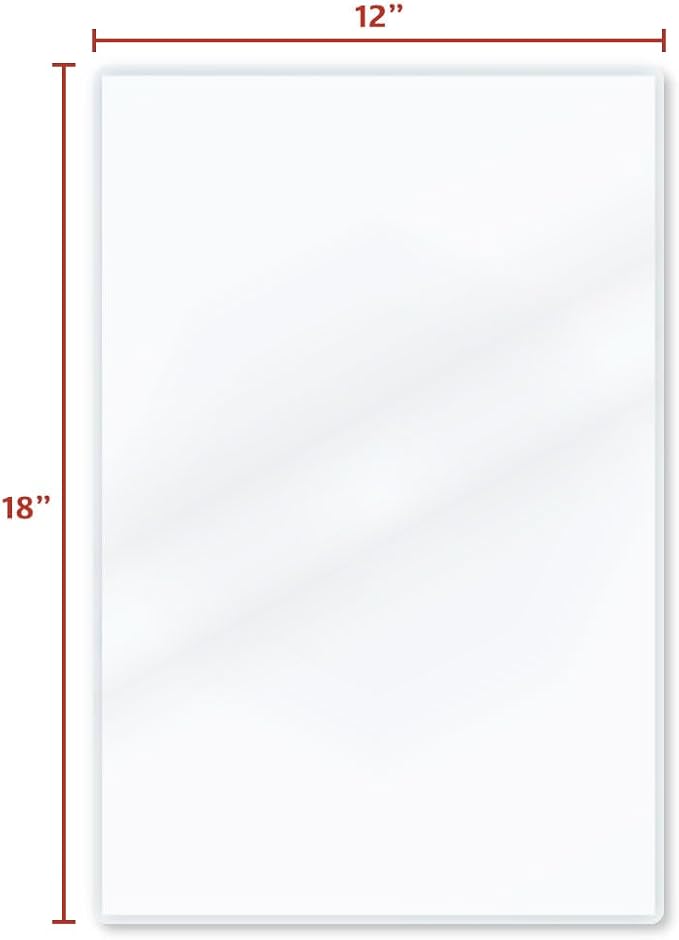 TruLam 5 Mil Laminating Pouches with Rounded Corners | Menu Large Size | 12 in. x 18 in. | Glossy Finish | Premium Adhesive for High-Clarity | 2 Carriers Included | 100 Pack