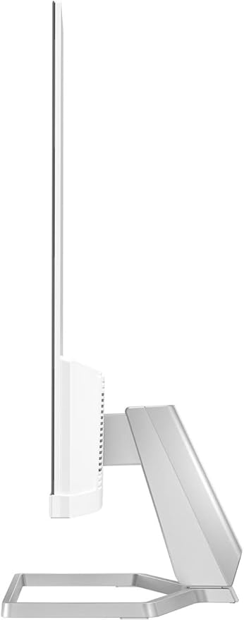 HP 24 Monitor with Dual 2W Speakers (Replaces M24fwa) 24" 100Hz IPS FHD 99% sRGB 300 Nits Display, Adjustable Tilt, Flicker-Free, Anti-Glare, Eye Ease, White/Silver w/DKZ USB Port Expander (2 Pack)