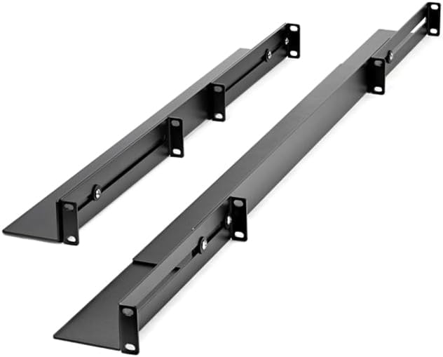StarTech.com 1U 19 inch Server Rack Rails - 24-36 inch Adjustable Depth - Universal 4 Post Rack Mount Rails - Network Equipment/Server/UPS Mounting Rail Kit HPE ProLiant Dell PowerEdge (UNIRAILS1UB)