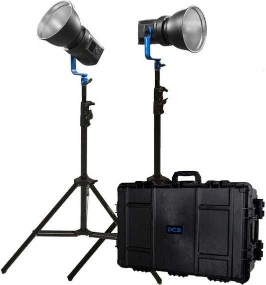 Dracast Boltray Plus Series LED1200 Bi-Color LED 2 Light Kit with Injection Molded Travel Case