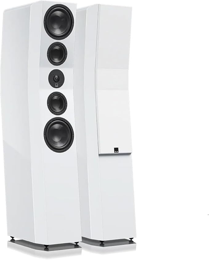 SVS Ultra Evolution Titan 3 Way Tower Speakers with Quad 6.5 Inch Woofers - Pair (Piano Gloss White)