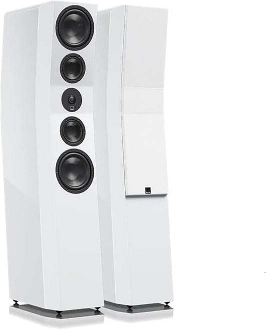 SVS Ultra Evolution Titan 3 Way Tower Speakers with Quad 6.5 Inch Woofers - Pair (Piano Gloss White)