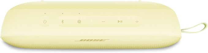 Bose SoundLink Flex Portable Bluetooth Speaker (2nd Gen), Portable Outdoor Speaker with Hi-Fi Audio, Up to 12 Hours Battery Life, Waterproof and Dustproof, Citrus Yellow - Limited Edition Color