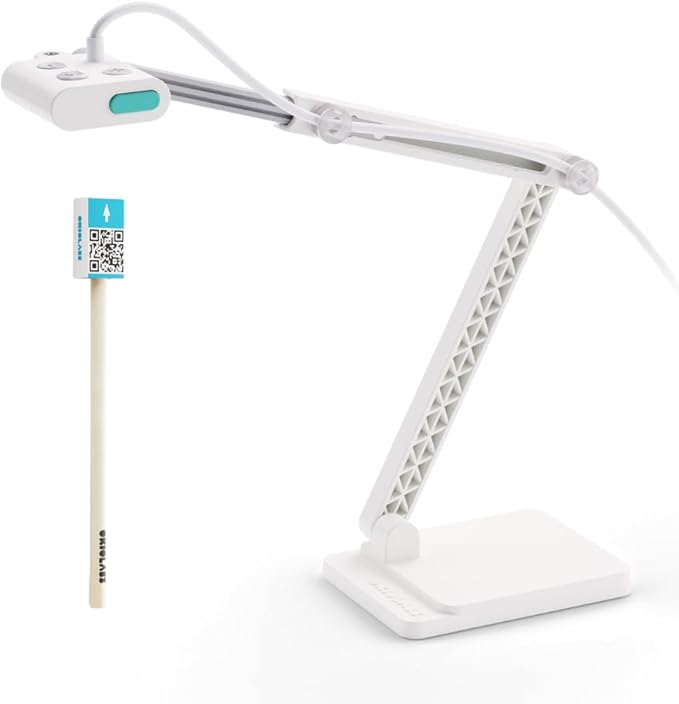 OKIOCAM S2-4K Ultra HD 8MP USB Document Camera for Teachers & Classrooms with OKIOPoint AI-Tracking, Capture Near-Ledger Size, Great in Low Light, Support Mac, USB-C iPad, Interactive Display