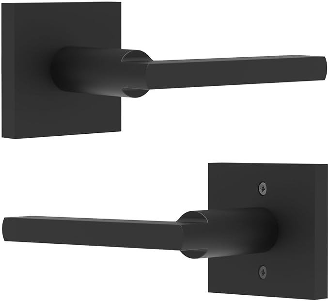 Aqara Entry Door Handle, Exterior Door Entry Handle with Door Lever, Reversible Lever Exterior for Front Entrance and Bedrooms, Non-Locking, Ideal for Modern Doors and Aqara Smart Locks