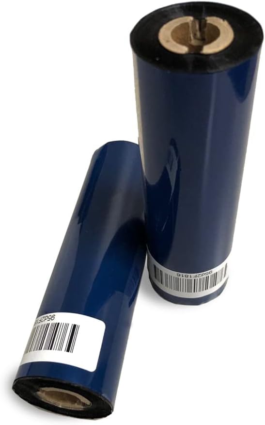 36 Rolls Wolfbarco 4.33" x 243' (110mm x 74m) Black Premium Resin-Enhanced Wax Thermal Transfer Ribbon Compatible with Zebra GC420t, GK420t, GX420t, GX430t, TLP2442, TLP2844, ZD220, ZD421t Printers