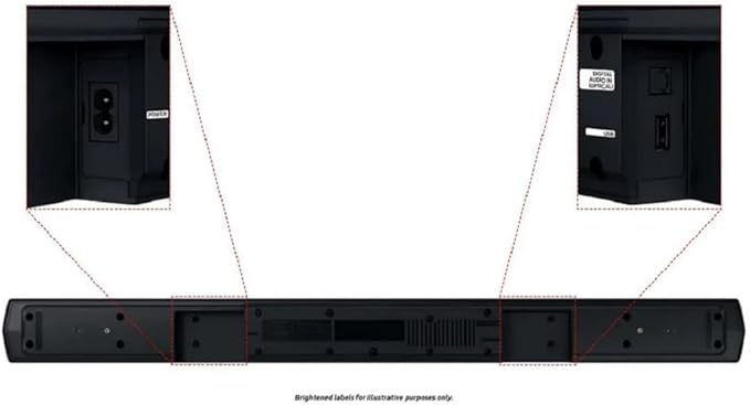 Samsung B-Series 4.1.CH Soundbar & Rear Speakers w/Subwoofer Bluetooth HW-C47M/ZA (Renewed)