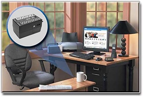 Tripp Lite 550VA UPS Battery Backup Surge Protector Efficient ENERGY-STAR Certified, AVR, 8-Outlet Uninterruptible Power Supply, Dataline Protection, 3-Year Warranty & $100,000 Insurance (ECO550UPS)