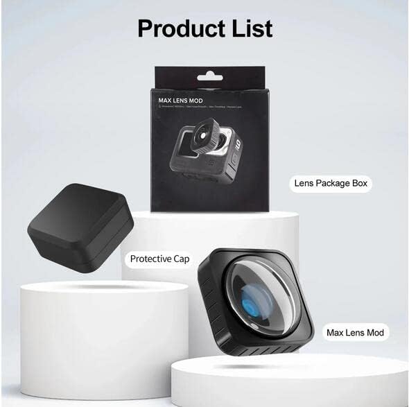 Lens Mod Ultra-Wide Angle 155 Degree Max for GoPro Hero 9 10 11 11Mini Black Action Camera Accessories Anti Shake Water Proof Lens