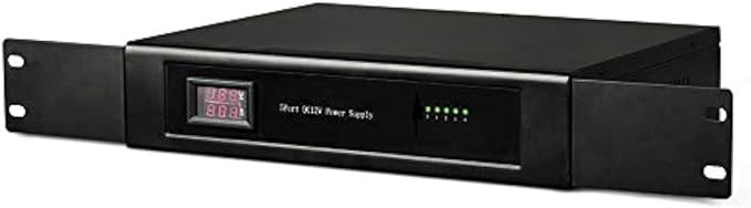 EVERSECU 17CH DC12V 30 Amp 1.5U/19 Rack Mount PTC Fuse CCTV Power Supply with Metal Box, AC Plug for Security Cameras, DVRs, IP Cameras, CCTV Cameras