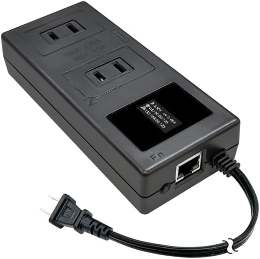 ezOutlet5-2R Smart Power Reset Device with Auto-Reset, 2 NEMA Sockets 2.5A, Wi-Fi & Bluetooth & App Controllable via LAN/Cloud, Router Rebooter, Remote Scheduling for Network Devices.