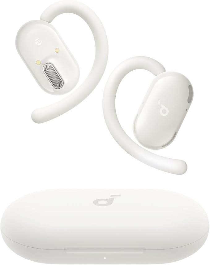 Soundcore V20i by Anker Open-Ear Headphones, Adjustable Ear Hooks, Ultra-Comfort, Snug Fit, Powerful Sound, Clear Calls, IP55, 36H Playtime, Bluetooth 5.4 Wireless Earbuds, Multipoint Connection