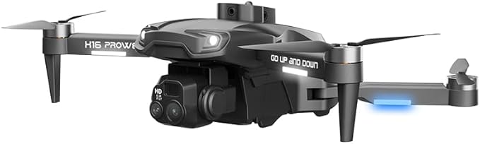 4K Drone with Camera, Brushless Motor, Long Battery Life, 4-Way Obstacle Avoidance, Infrared Night Vision, Gimbal Anti-Shake, One-Key Take Off & Landing, WiFi FPV Quadcopter with Triple cameras