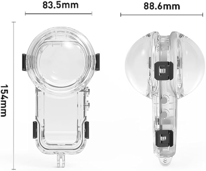 Waterproof Case for Insta360 X5 Underwater Dive Case，for Insta 360 X5 Accessories (60M)