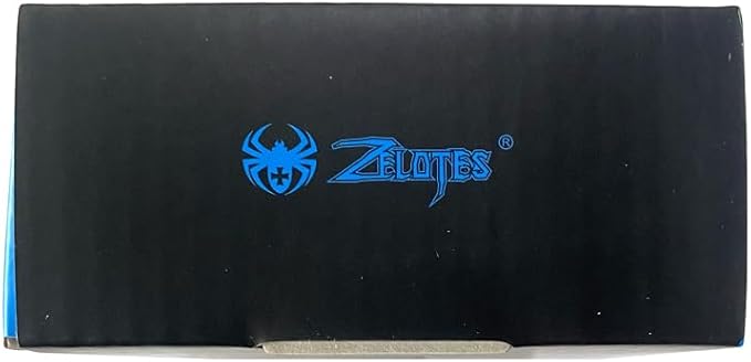 zelotes T90 Gaming Mouse 9200 DPI, 8 Programmable Buttons Multi-Modes LED Lights USB Gaming Mice, Weight Tuning for Laptop, Desktop, PC,- Black