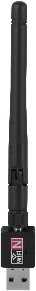USB WiFi Dongle, 2.4Ghz 300Mbps Wireless USB2.0 Network Card WiFi Adapter Signal Transceiver with Mini Antenna, Support for Windows 2000 / XP / Vista / 7 / 8 / 10 / MAC / Linux