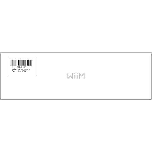 WiiM Amp: Multiroom Streaming Amplifier | Compatible with AirPlay, Google Cast, Alexa | HDMI, Voice Control | Stream from Spotify, Amazon Music, Tidal & More | Silver