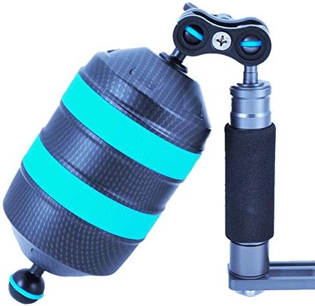 Buoyancy Float Arm,DIVTEK Dive Bracket with Nauticam Bayonet Mount Improved Lightweight for Underwater Camera Tray Scuba Dive Video Lights Arms