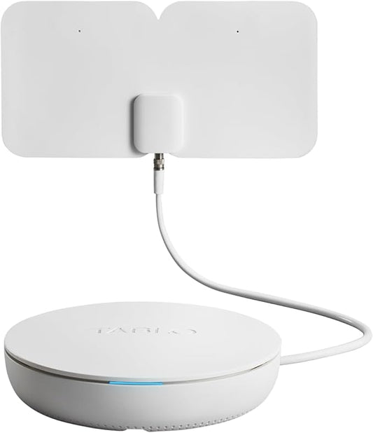 4th Gen 4-Tuner Over-The-Air (OTA) DVR & 35-Mile Indoor TV Antenna - Watch, Pause & Record Live TV, News & Movies Throughout Your Home Over Wi-Fi - 50+ Hrs Recording - No Subscriptions