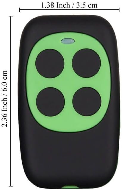 Universal Garage Door Remote Cloner Universal Gate Opener Remote Control Homelink Key Fob Programmable Learning Multi Frequency 280MHZ-868MHZ (1 PC Green)