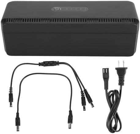 UPS Battery Backup High Capacity Uninterruptible Power Supply for Camera Router Modem (US Plug)