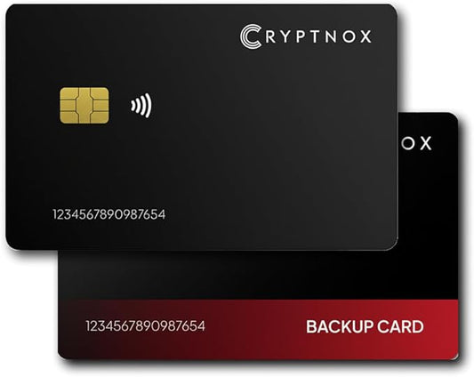 Ultra Secure Crypto Hardware Wallet – Pack OF 2 |Crypto Wallet Cold Storage for Bitcoin, Ethereum, Nfts & More | Biometric Pairing, Encrypted NFC Tap-To-Sign | Bonus FIDO2 Security Key Functionality