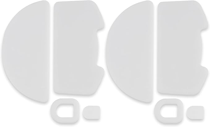 2 Pack V3 Pro Wireless Esports Gaming Mouse Feet Sliding Stickers, Mice Glass Skates Pad, Replacement Glide Stickers for Smooth Control and Precision on Any Gaming Surface(Type-C, White PTFE)