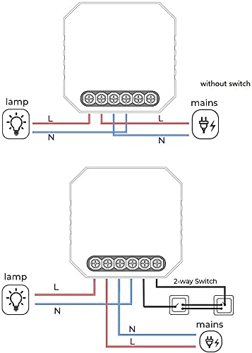 Zigbee Switch Controller Module,Mini 1 Gang 1/2 Way,DIY Smart Light Switch,Works with Ewelink Tuya Zigbee hub, SmartThings, Alexa, Google Home