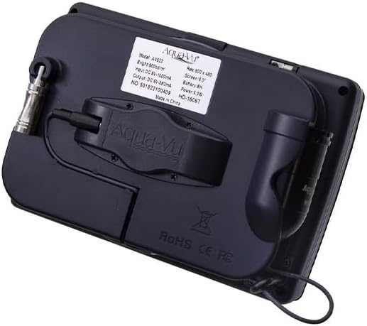 Aqua-Vu Micro Revolution 5.0 HD Underwater Fishing Camera – Portable 5" LCD, 1080p Video, 60' Cable, IR Light, Revolution Spool – Ice Fishing, Kayak Fishing, Sonar & Fish Finder Companion