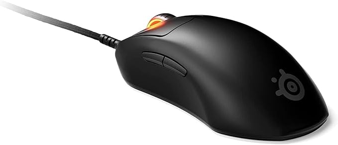 SteelSeries Esports Mini FPS Gaming Mouse Ultra Light 61g – Prime Mini Edition – 5 Programmable Buttons – 18K CPI TrueMove Pro Sensor – Magnetic Optical Switches - Customizable - RGB Lighting – PC/Mac