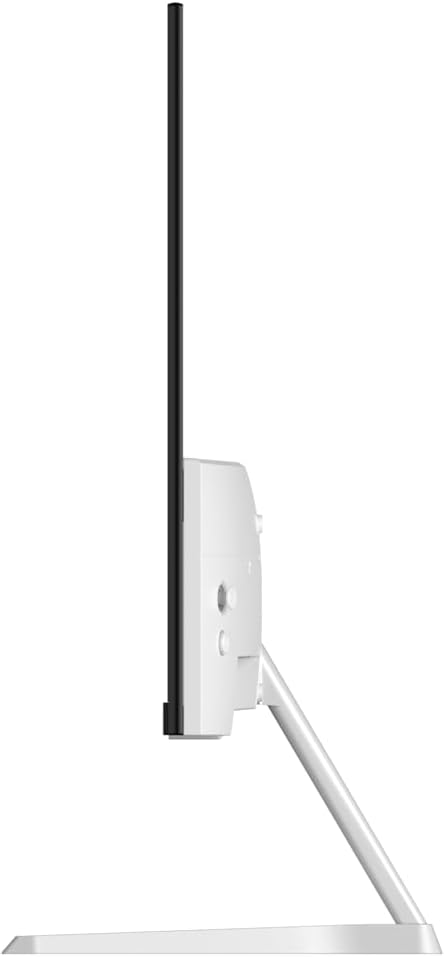 Amzfast 24 Inch Gaming Monitor 200Hz FHD 1080p Fast IPS Computer Monitor, 110% sRGB 1ms HDR Support Adaptive Sync, Eye Care VESA Mount HDMI 2.0 | Display Port 1.4 White Monitor, G24X1W