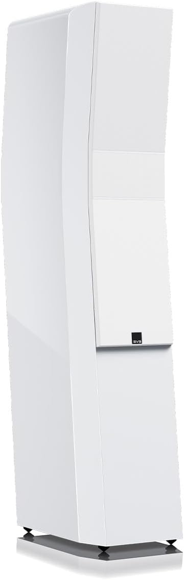 SVS Ultra Evolution Titan 3 Way Tower Speakers with Quad 6.5 Inch Woofers - Pair (Piano Gloss White)
