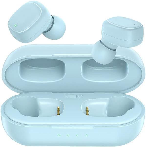 Wireless Earbuds, Bluetooth 5.4 Headphones HiFi Stereo, Comfortable Ear Buds for Kids & Teens, Fast Charging Case, IPX6 Waterproof, Lightweight in-Ear Earphones for Phone Tablet Laptop Sports, Blue