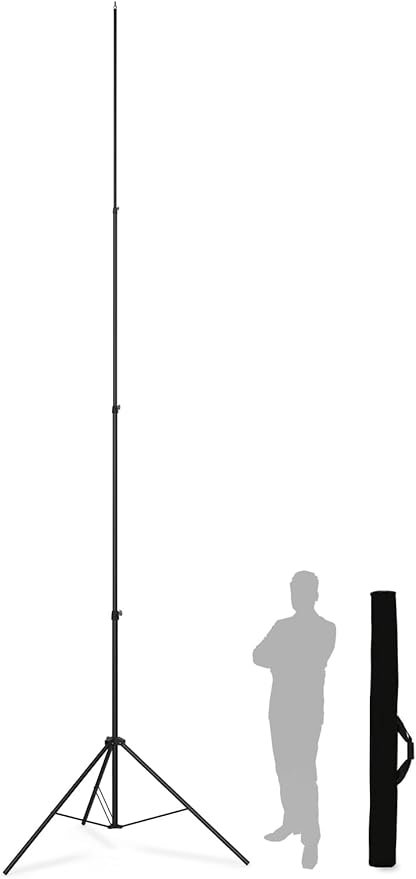 20ft/240inch Heavy Duty Light Stand, 20'/600cm Sky High Tripod Stand with Bag Air Cushioned Metal Light Stand for Video Camera Sports Photography, Lights, Photo Studio Camera Gimbal Stabilizer